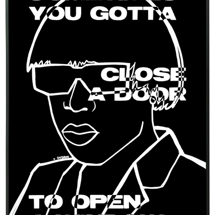 CLOSE THE DOOR PRINT