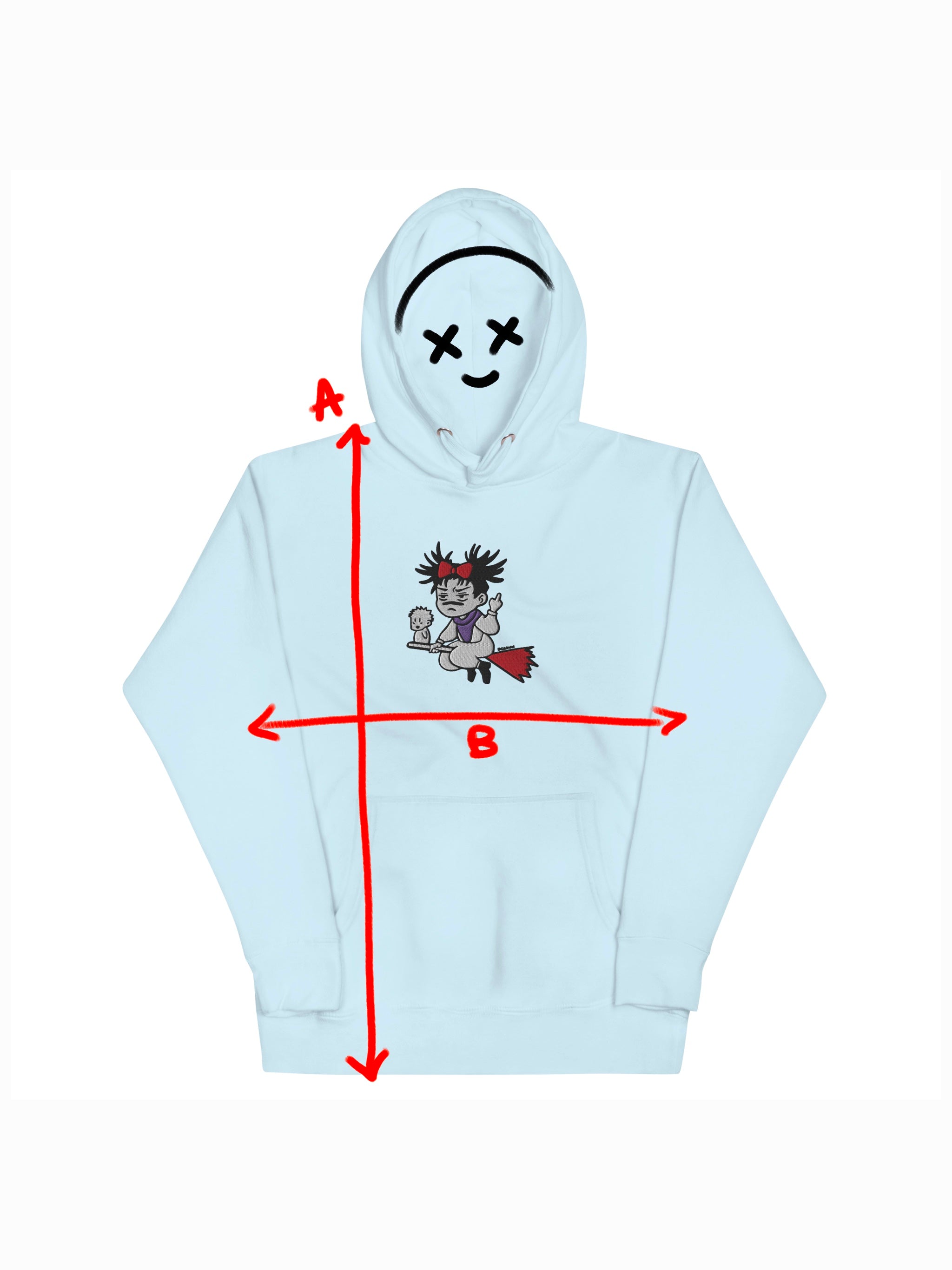 SKELECHO X KIKI HOODIE (EMBROIDERY)