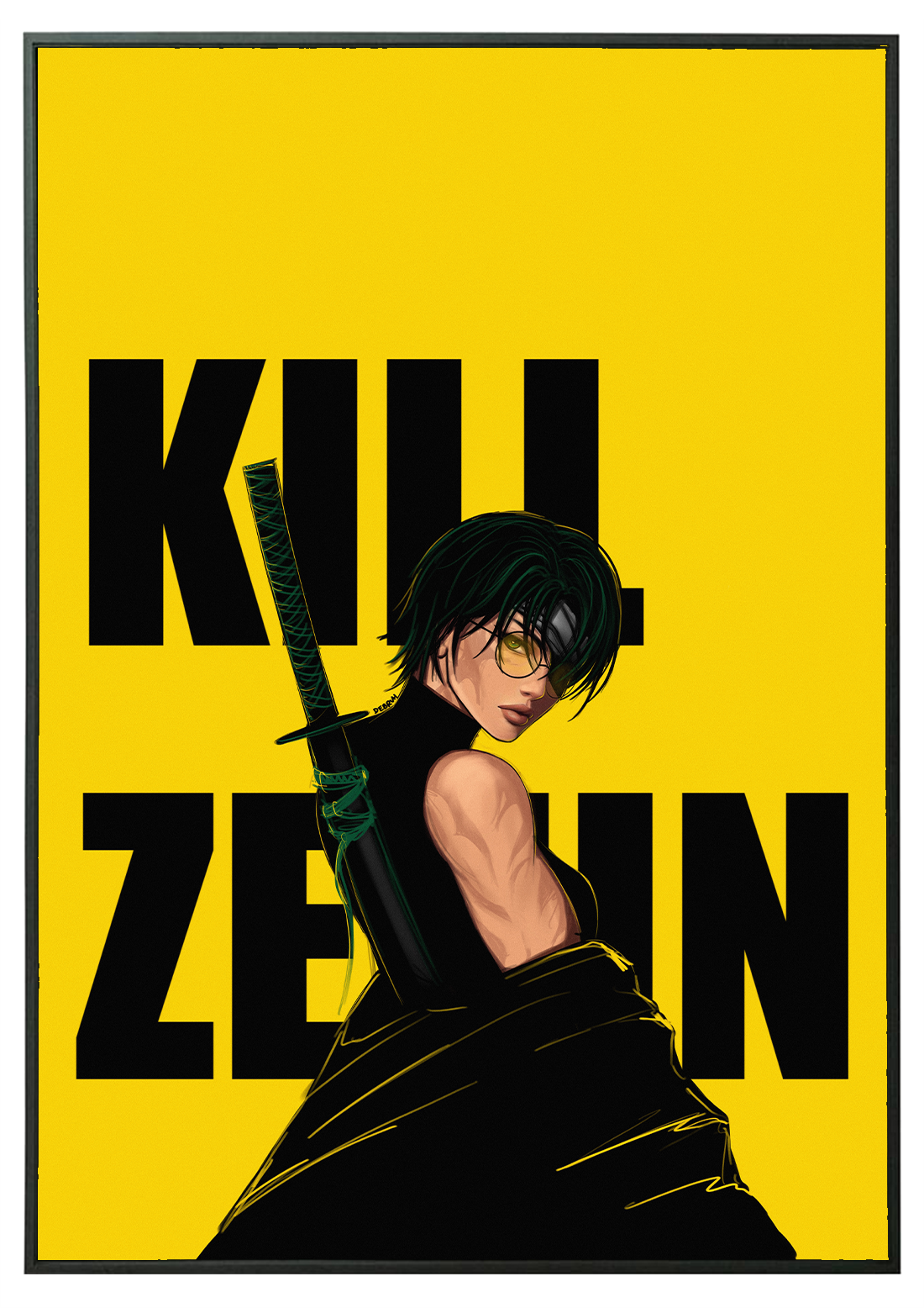 MAKI ZENIN X KILL BILL POSTER