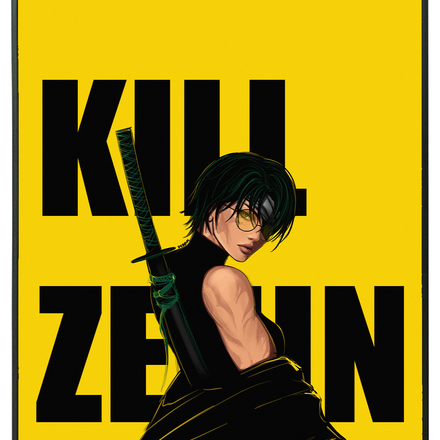 MAKI ZENIN X KILL BILL POSTER