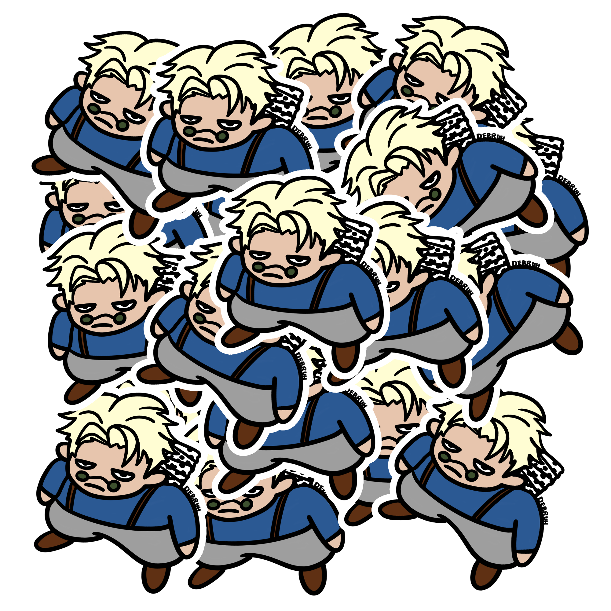 SQUASHED STICKERS